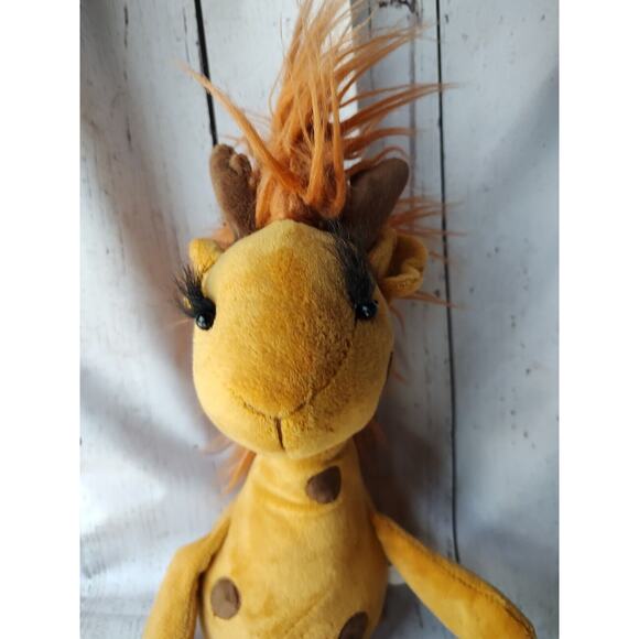 Hobby Lobby Plush Giraffe Long Lashes Fluffy Hair Long 18” Stuffed Animal - Picture 2 of 9